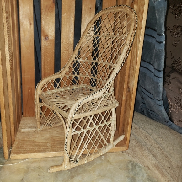 Wicker Doll Rocking Chair - Picture 7 of 7